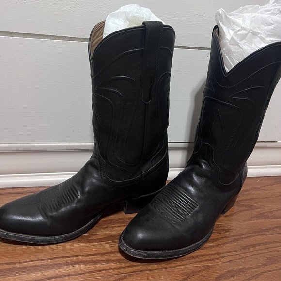 Tecovas Men’s Boots The Cartwright Size 11D jet black Worn Once - Picture 2 of 3